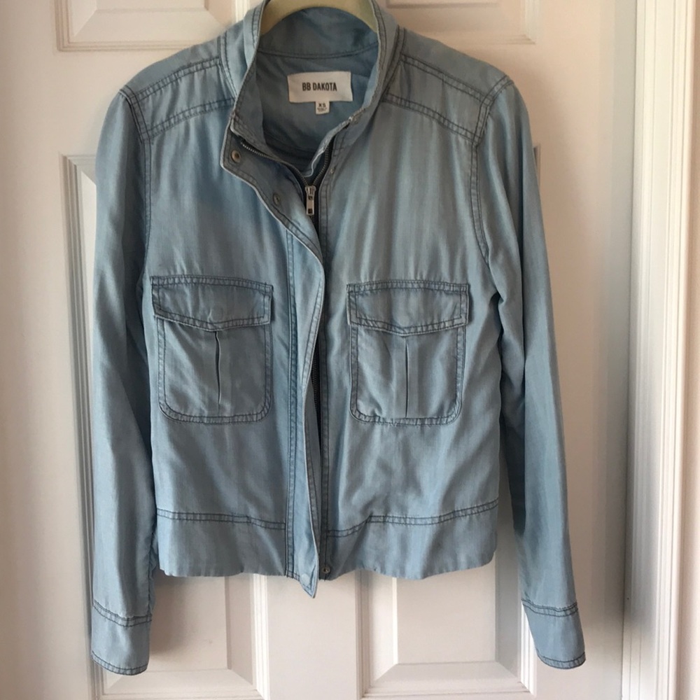 BB Dakota Zip Up Denim Jacket